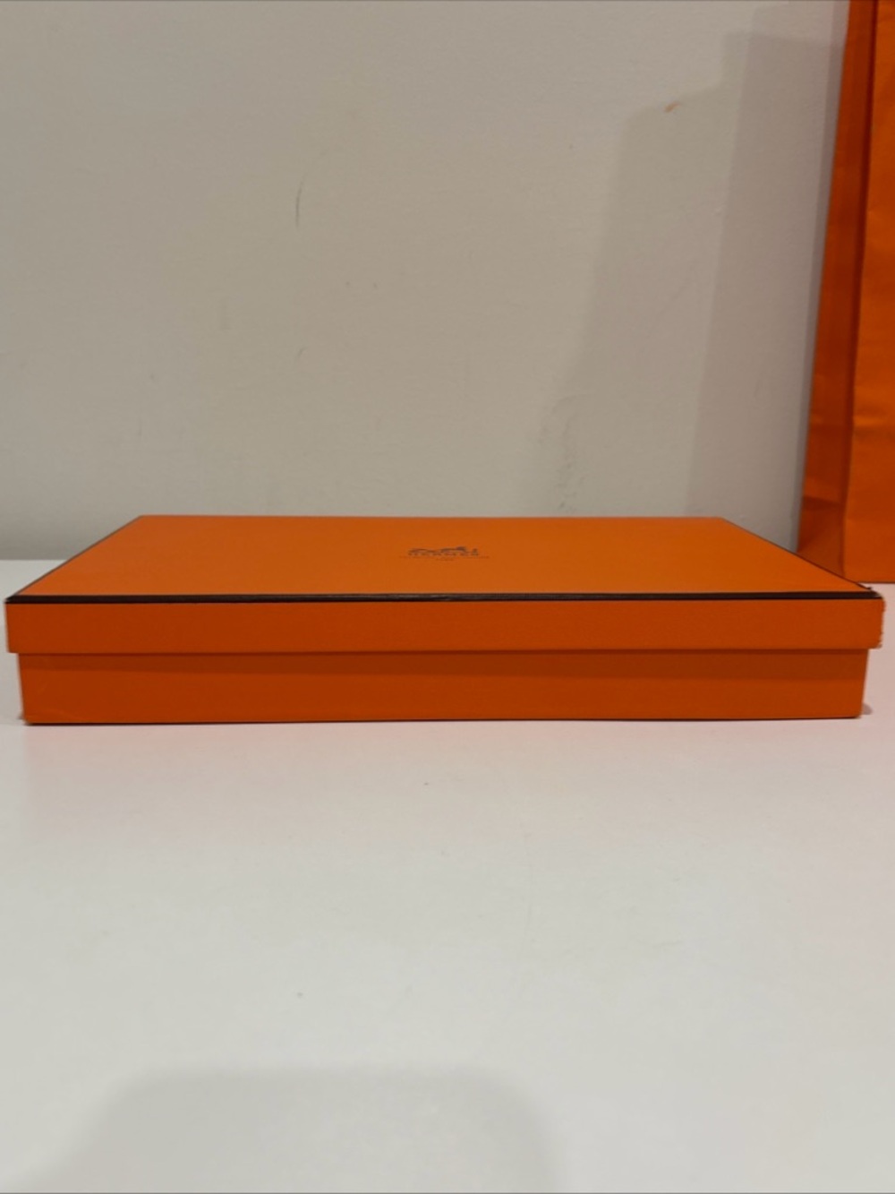 Authentic Hermes Empty Box 13.75” X 8.25” X 2” And Shopping Bag - Picture 9 of 13